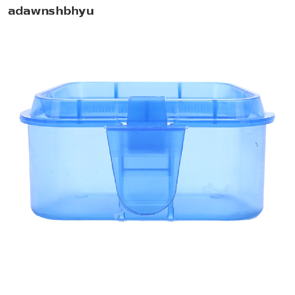 Adawnshbhyu 1pc Wadah Aksesoris Penyimpanan Umpan Pancing Bahan Plastik Breathable Warna random