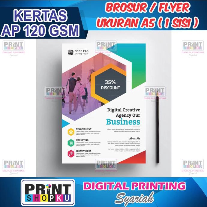 

Hanya Disini] Cetak Brosur A5 1 Sisi (120 Gsm)
