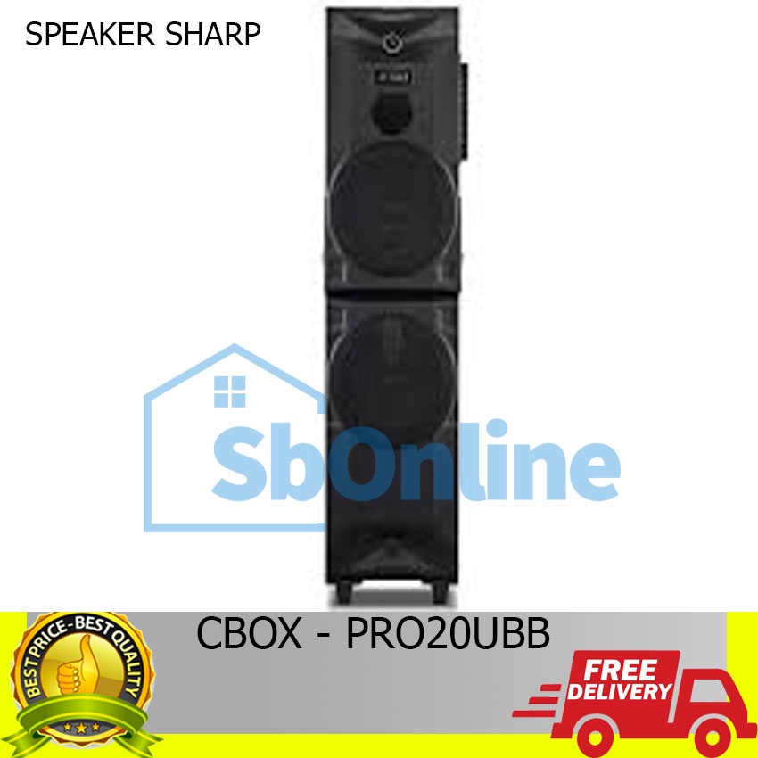 SHARP - SPEAKER AKTIF 20&quot; - CBOX-PRO20UBB