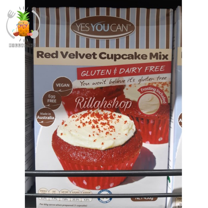 

YES YOU CAN Gluten and Dairy Free Red Velvet Cupcake Mix (470g)