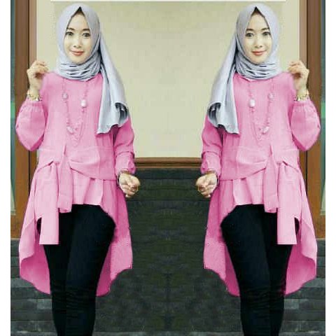 [Tunik Cantika Pink SW] tunik wanita baloteli pink