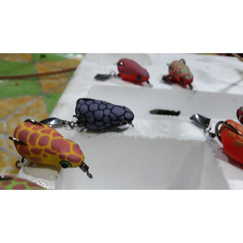 soft frog umpan casting lure