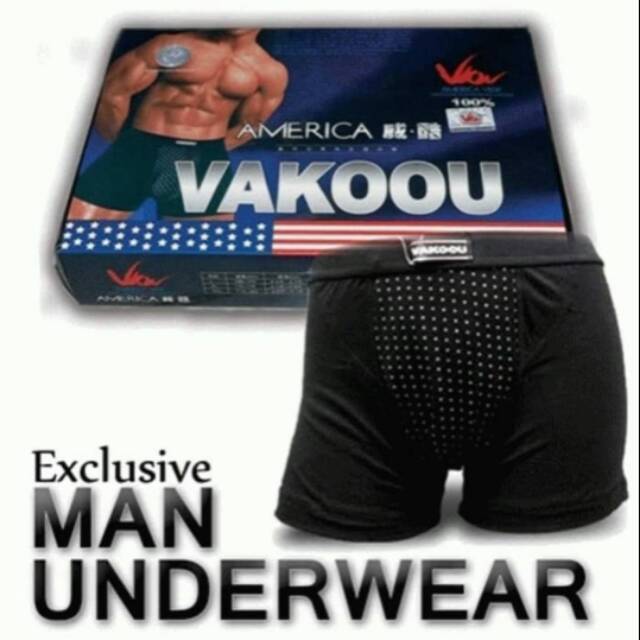 AMERICAN VAKOOU MAGNETIC BOXER CELANA DALAM PRIA UNTUK KESEHATAN ORIGINAL