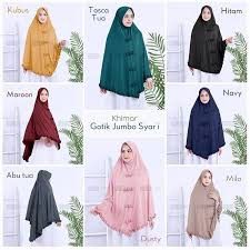 Hijab khimar bergo umroh jumbo