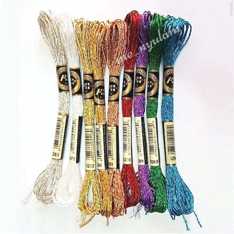 Benang Sulam Metallic Airo