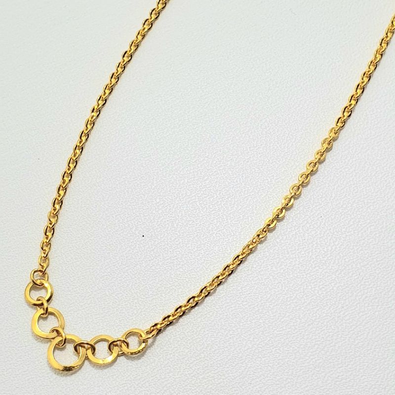 Kalung Rante Nori Emas Muda Model Olympic 3 Gram