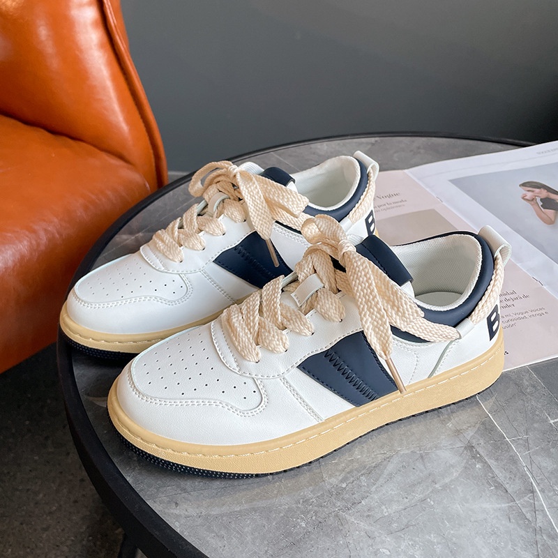 MFI Sepatu Sneakers Wanita Import Korea Tebaru Sport Casual Bahan Premium Warna Putih NFBDH