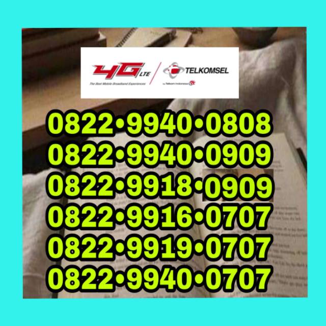 Nomor Cantik Simpati Loop 4G 0808