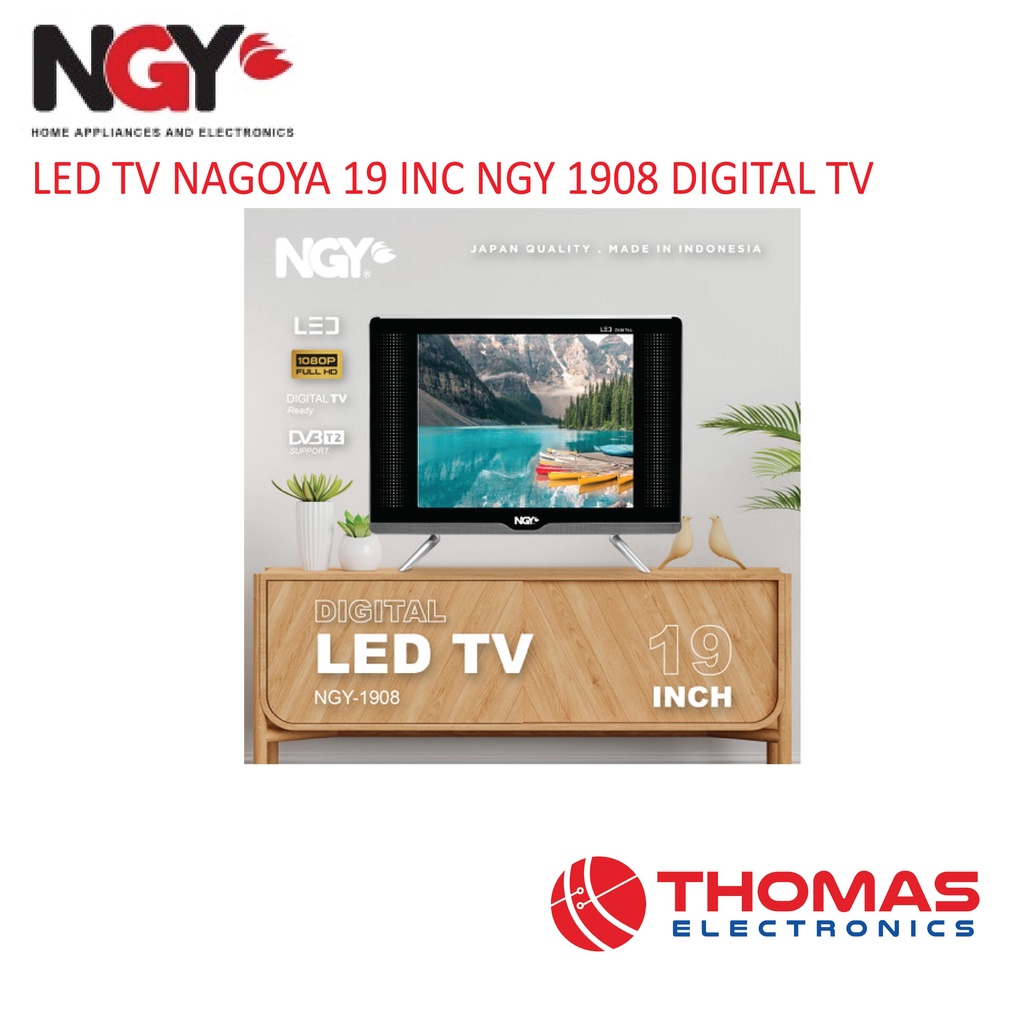 LED TV NAGOYA 19 INC NGY 1908 DIGITAL TV GARANSI RESMI