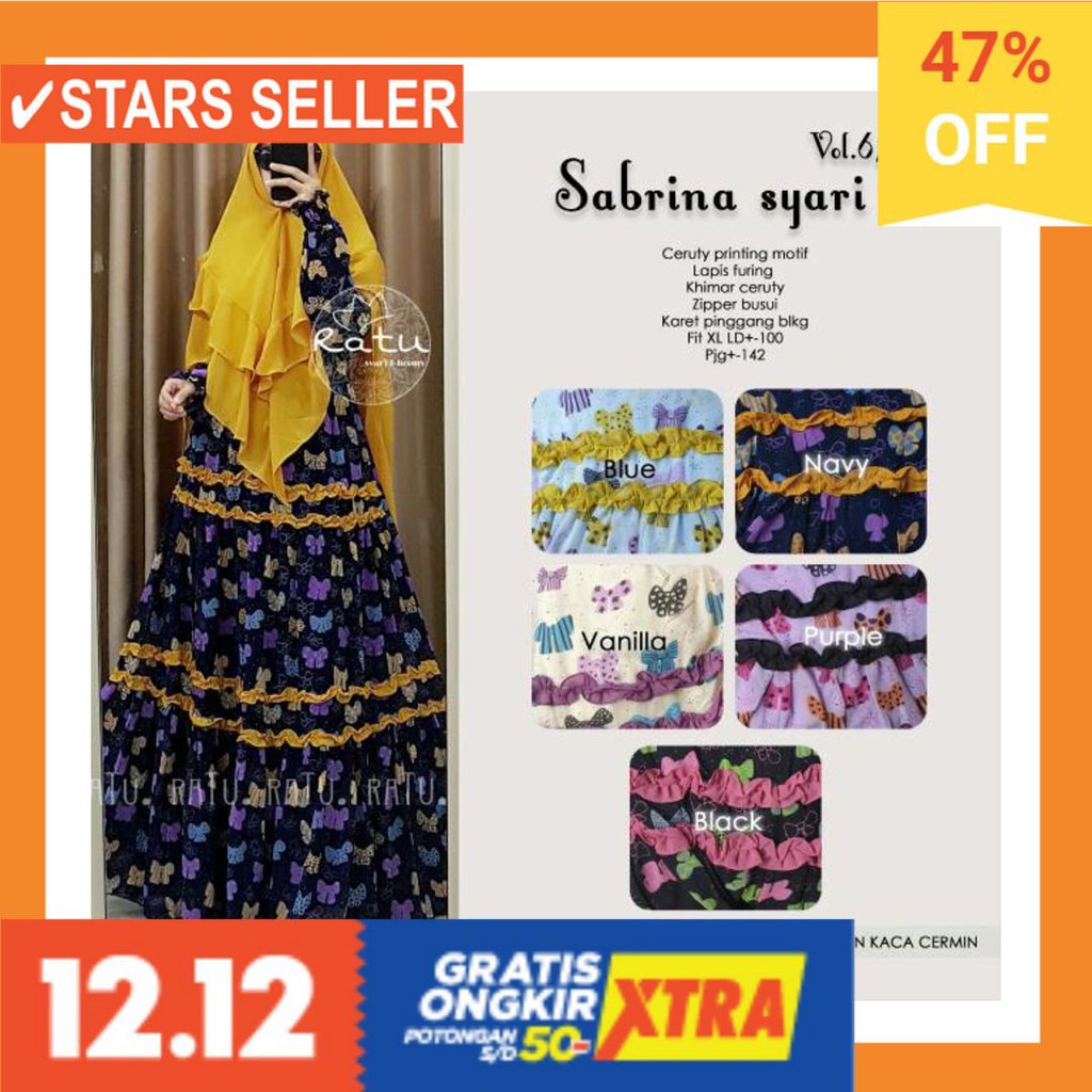 GAMIS MEWAH CANTIK MURAH BAJU ATASAN SET SETELAN TUNIK / Sabrina Syari vol 67 by Ratu