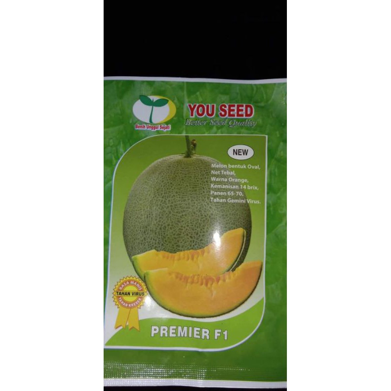 Melon Hibrida Daging Orange Premier F1 Tahan Virus You Seed