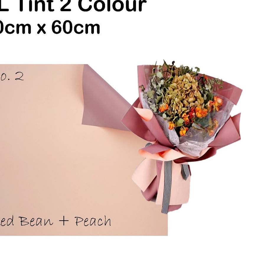 

➶ PL Tint 2 Colour 3 lembar - cellophane - - wrapping flower - kertas buket ✼