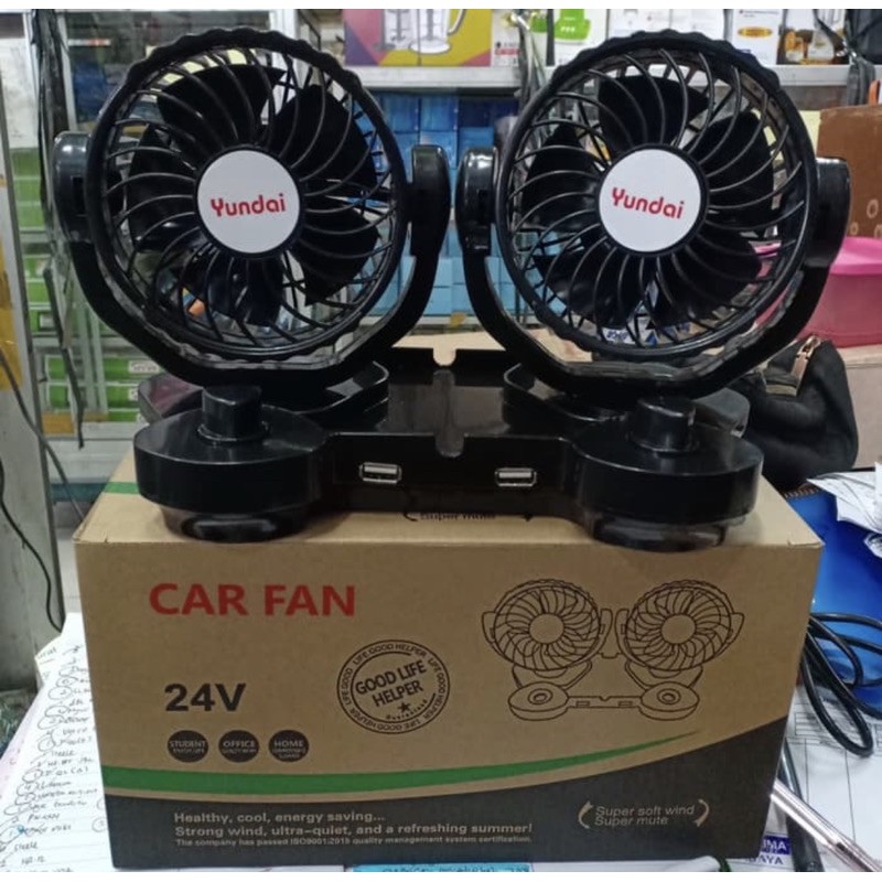 Kipas Mobil Truck YUNDAI 12V 24V USB Yundai 044