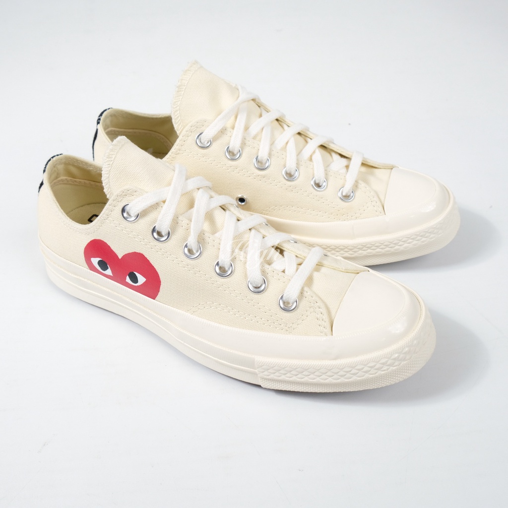 Converse x CDG Play Low White 100% Authentic