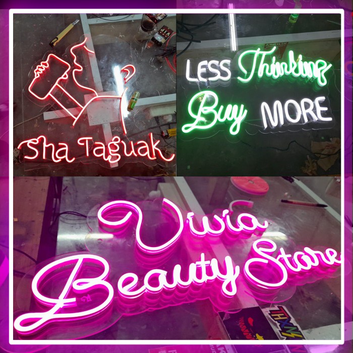 Lampu Custom Neon Sign / Flex Led | Lampu Hias Untuk Kamar Cafe