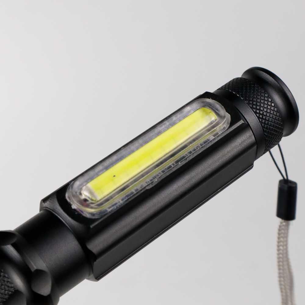 TaffLED Senter LED Terang Lantera USB T6 + COB 2300 Lumens - WY8106