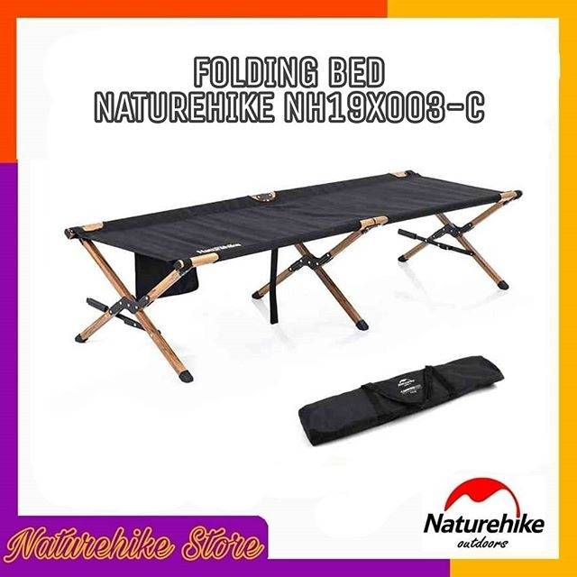 Folding Bed Tempat Tidur Lipat Portable Traveling Outdoor Camping Alumunium Naturehike NH19X003-C