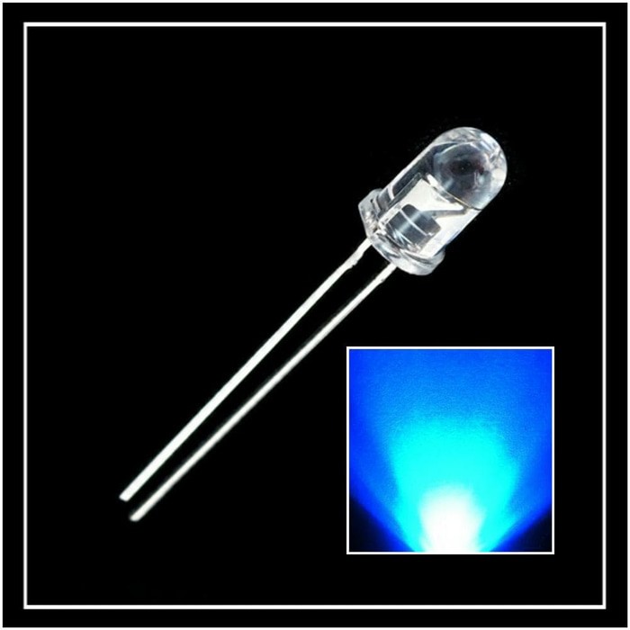 LED 5 MM Putih Biru Kedip