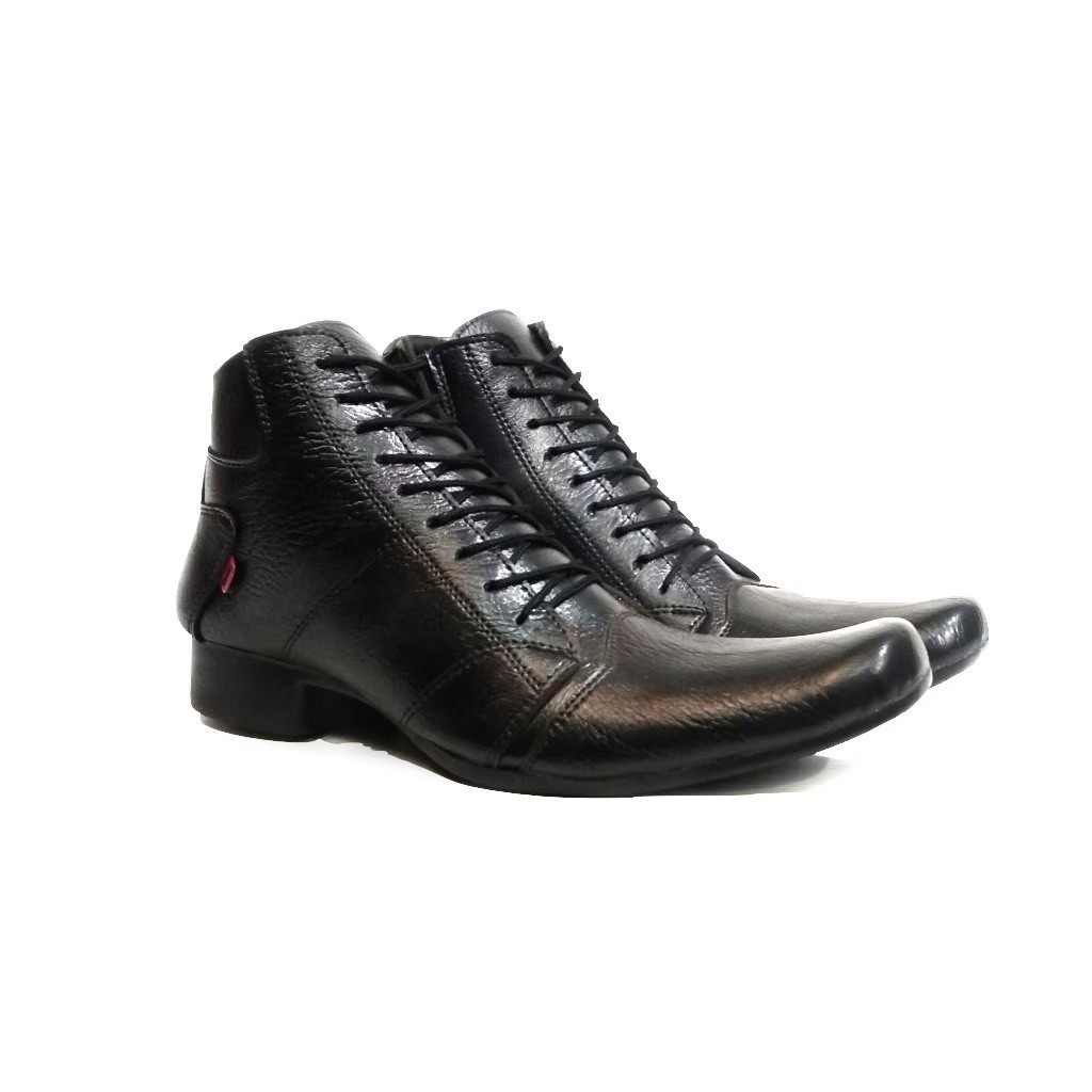 Pantofel high Sepatu formal sepatu pria sepatu kerja pria sepatu pantofel tinggi tali dan tanpa tali