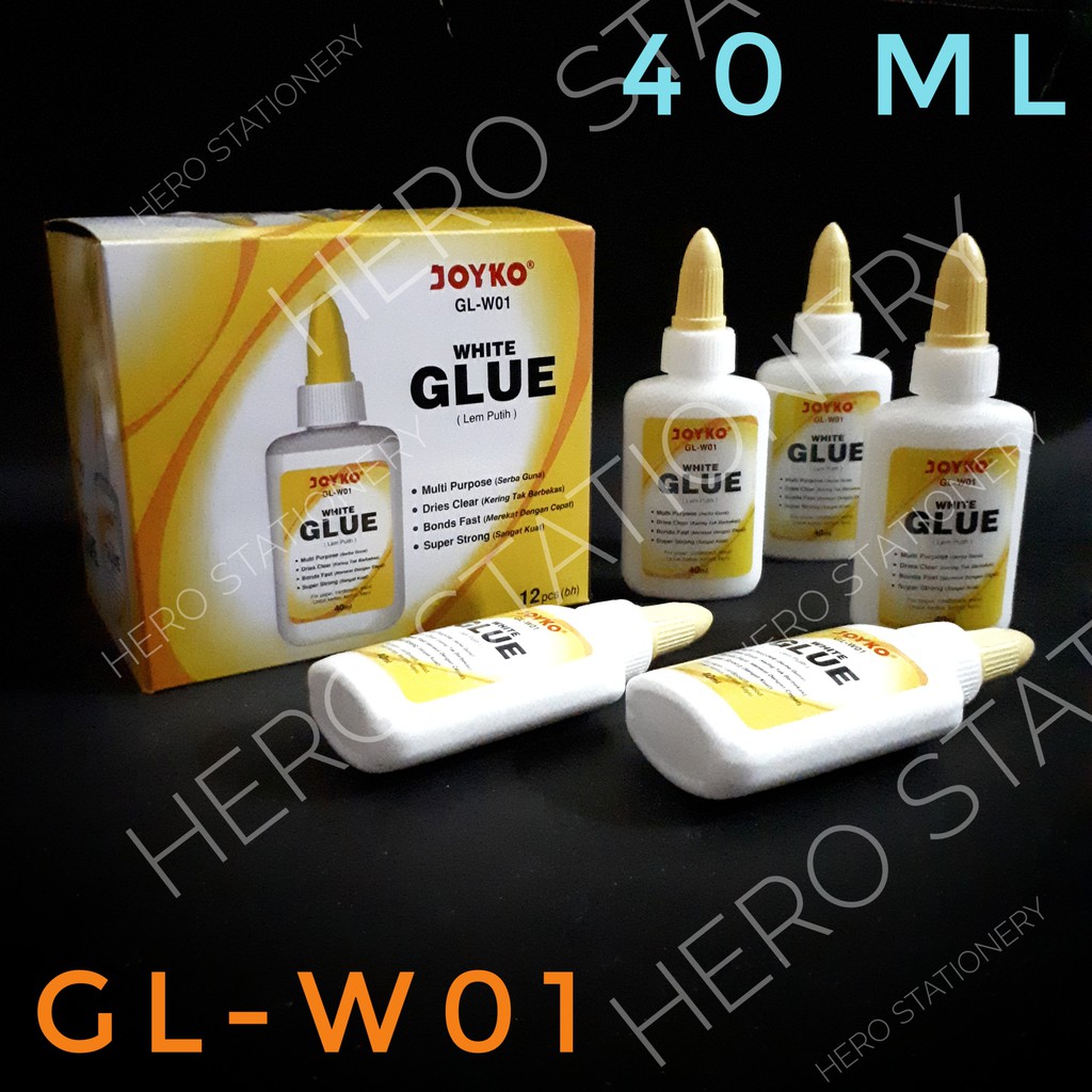 

Joyko glue lem putih cair 40 ml GL-W01 . 12 unit