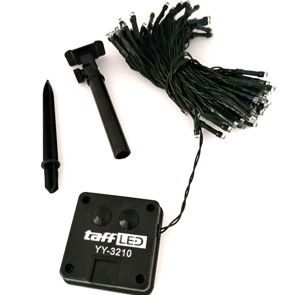 KKS TaffLED Solar Powered Decoration Light 100 LED / Lampu Hias Taman - YY-3210 - Black BUY