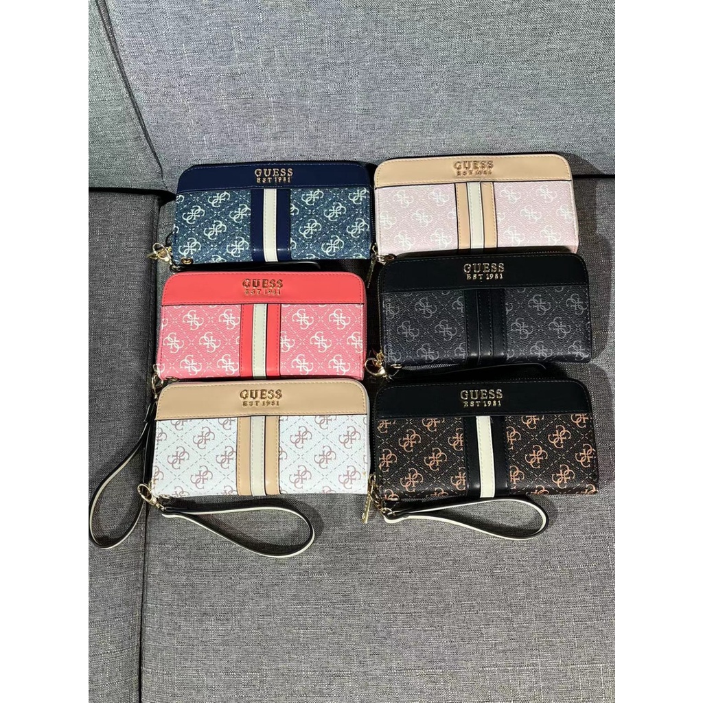 [IMPORTTMURAH] NEW!! DOMPET PANJANG WANITA GUESSS EST 1981 DOMPET KARTU LOGO GS FASHION IMPORT PREMIUM#4193