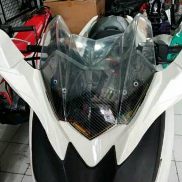 windshield/visor tadah angin XMAX CLEAR CARBON PENDEK