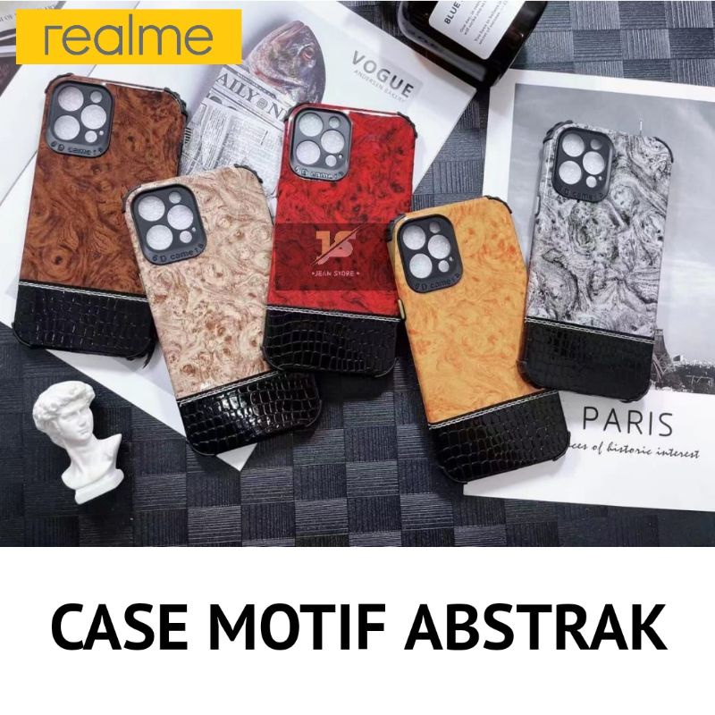 CASW SOFTSHEEL MOTIF ABSTRAK REALME C21Y