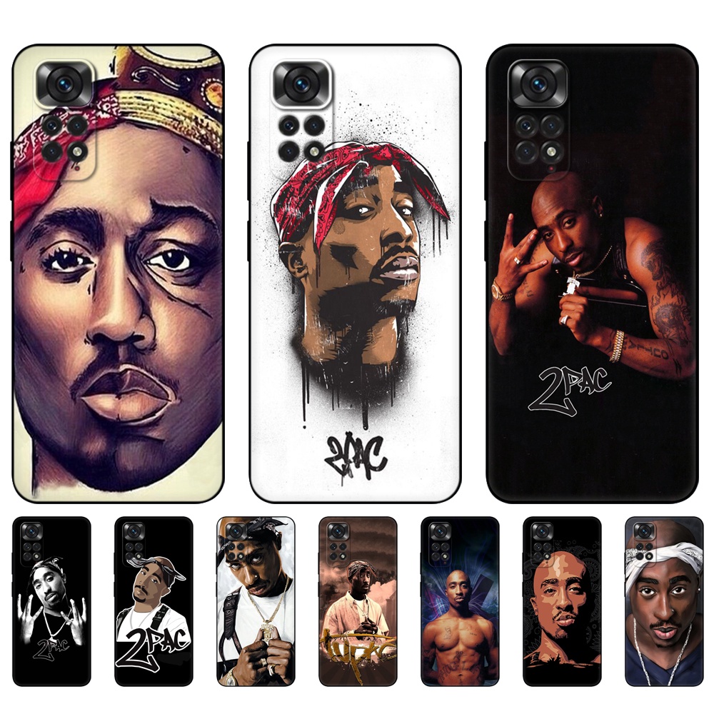 Jual Soft Case    Tpu Motif Tupac Amaru Shakur Untuk Xiaomi Redmi Note 11