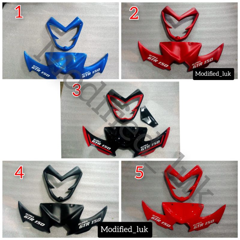 winglet plus cover lampu Supra GTR 150