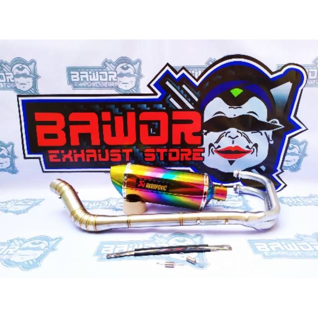 Knalpot AKRAPOVIC Rainbow CBR 250RR - R25 - NINJA 250 - NINJA 250FI - NEW NINJA 250FI