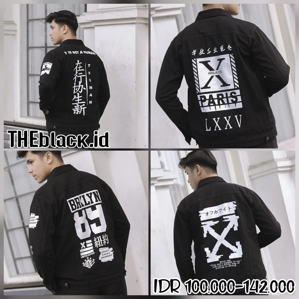 THEblack.id {{ JAKET JEANS SABLON DENIM PRIA COD }} JAKET JEANS PRIA