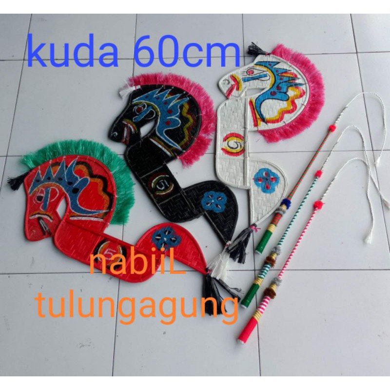 kuda lumping 55cm,60cm,78cm dan cambuk