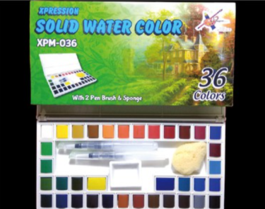 

XPRESSION WATERCOLOR SOLID XPM SET 36 WARNA