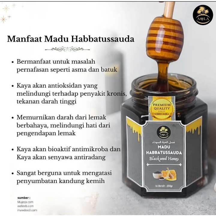 MADU MESIR HABBATUSSAUDA NATURAL ASLI 100% ORIGINAL / MADU HABATUSAUDA KUALITAS PREMIUM