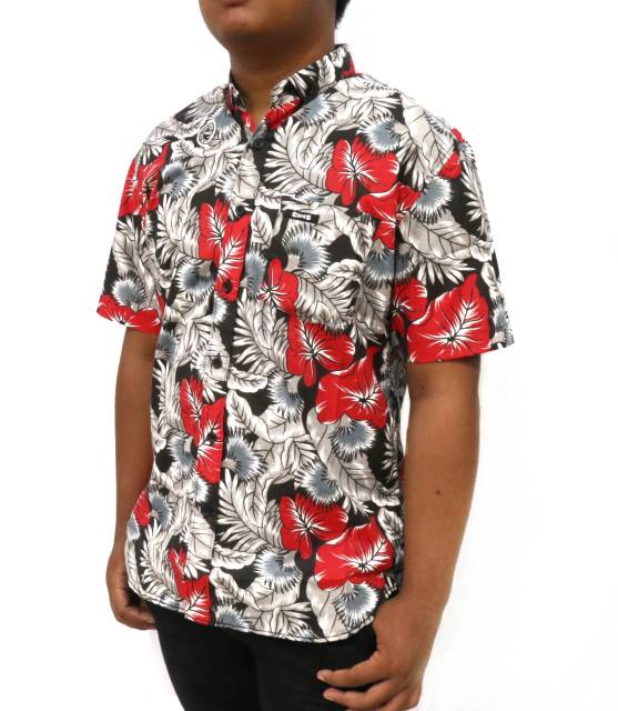 Baru Musim Panas Hawaii Pria Kasual Fashion Kemeja Bunga Lengan Pendek distro cowo cewek