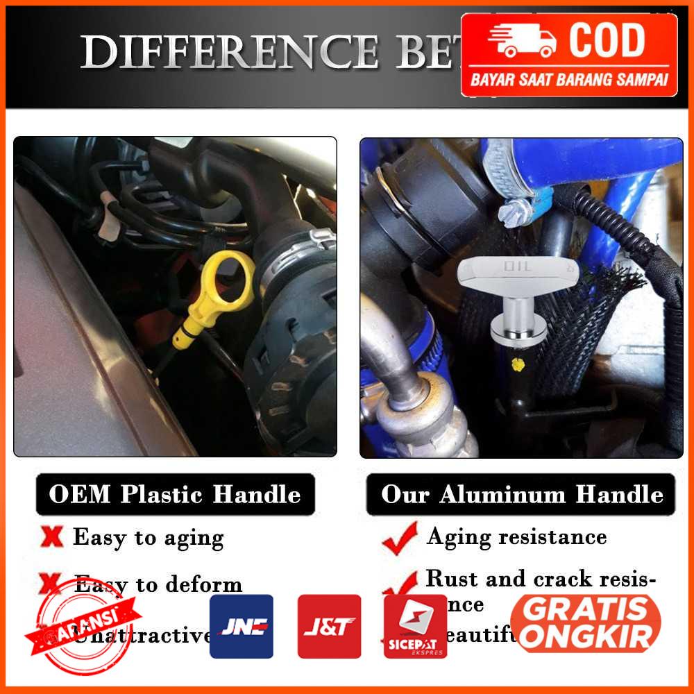 Car Oil Engine Dipstick Pull Handle Aluminium - HT-ODP02