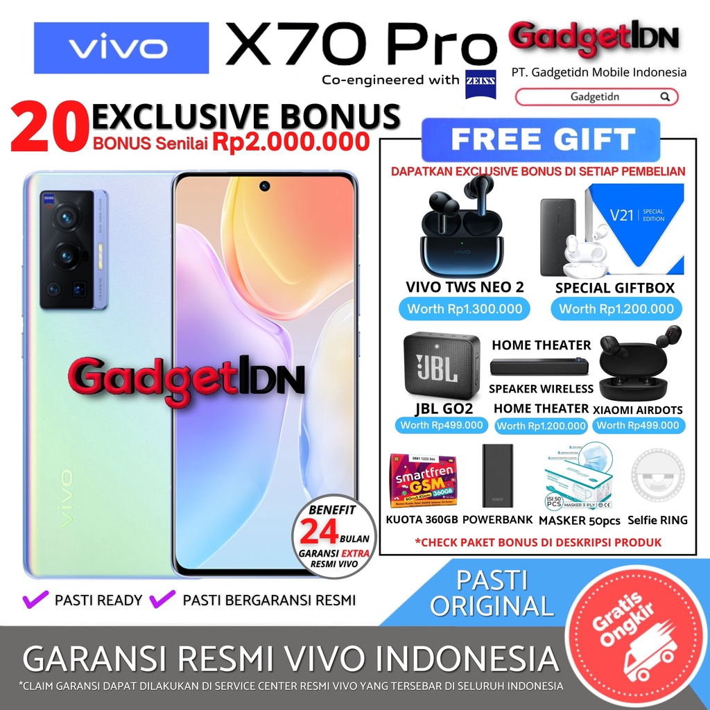 VIVO X70PRO 12/256GB X70 PRO GARANSI RESMI