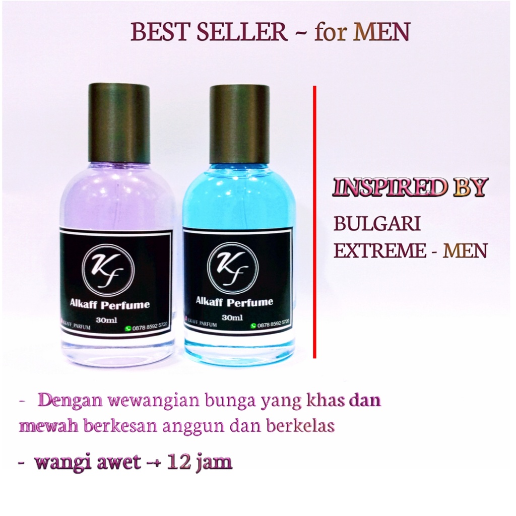 parfum cowok PARFUM BULGARI EXTREEME super premium awet -+ 12 jam.parfum pria.