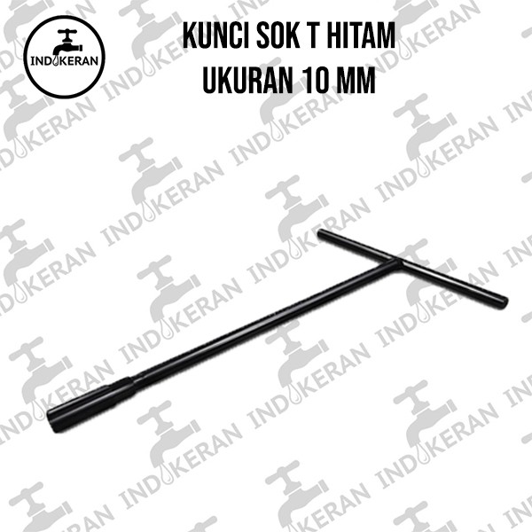 INDOKERAN - Kunci Sok T Hitam - 10 MM - High Quality