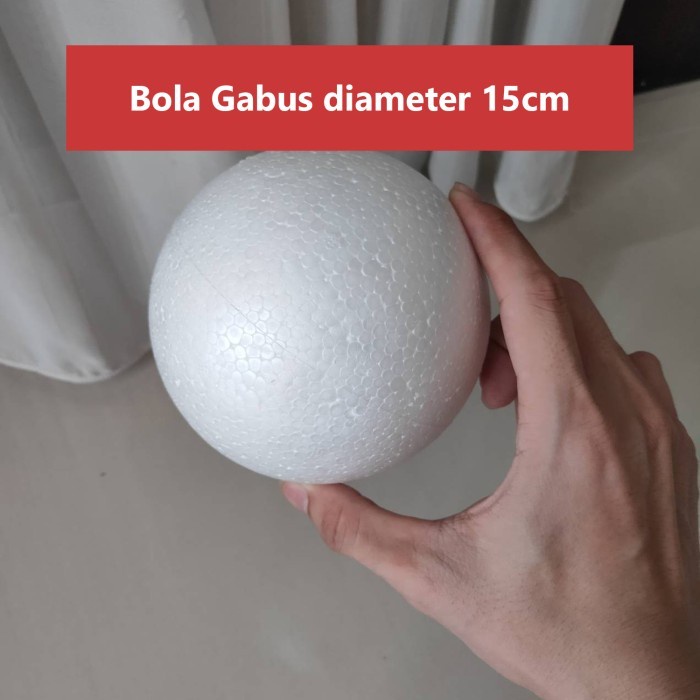 

Bola Gabus 15cm / Bola Gabus Styrofoam diameter 15cm ECERAN 1 pc