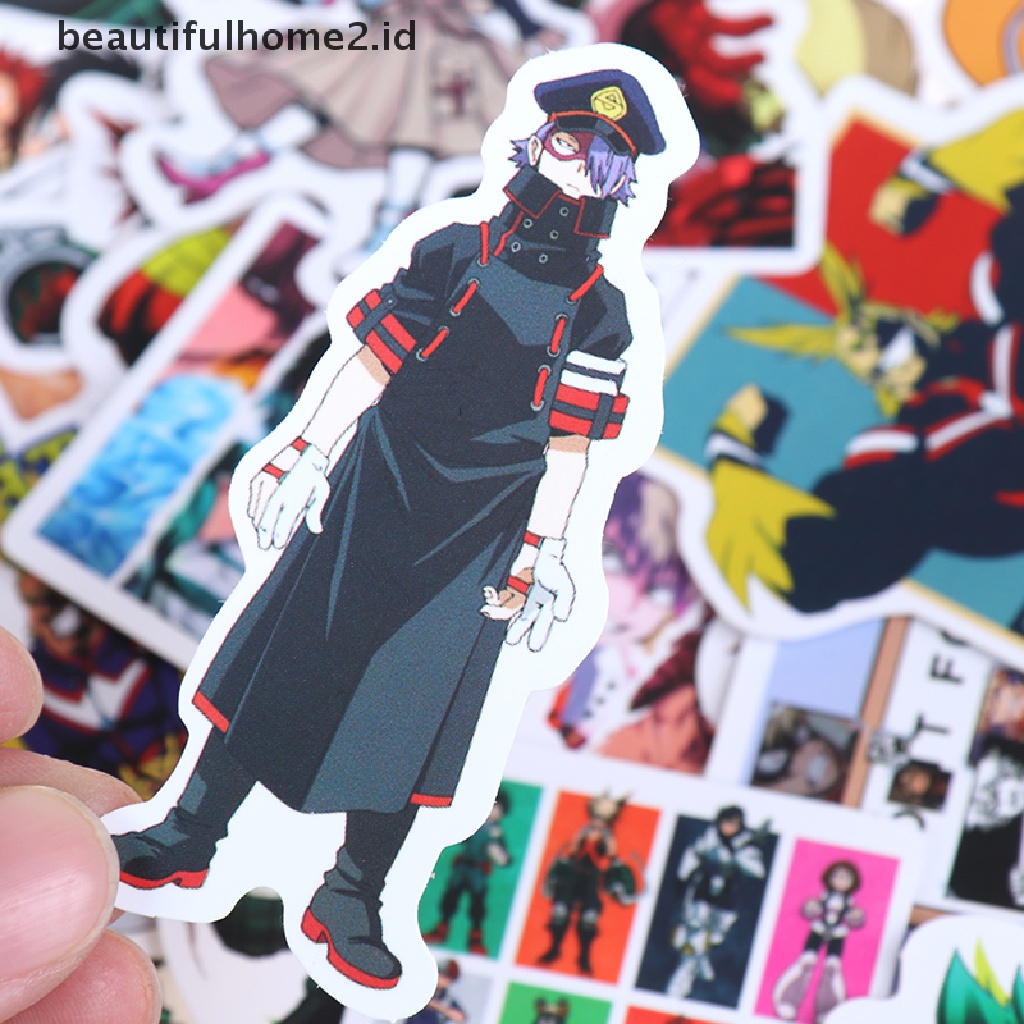 (Beautifulhome2) Buku Literatur Klasik Bahasa MandarinId 50pcs Stiker Anime My Boku No Hero Academia Untuk Laptop / Koper