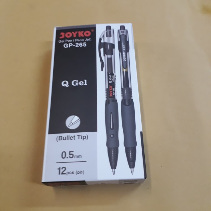 

Sale!!! Pen Gel Joyko Q Gel 1 Box Isi 12 Pcs 0.5Mm Hemat