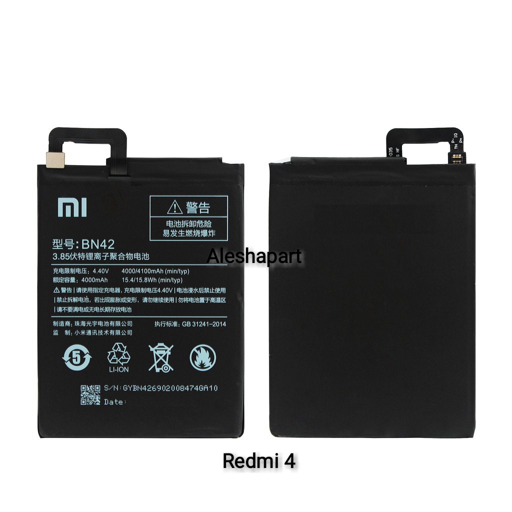 BATERAI XIAOMI REDMI 4  / BN42