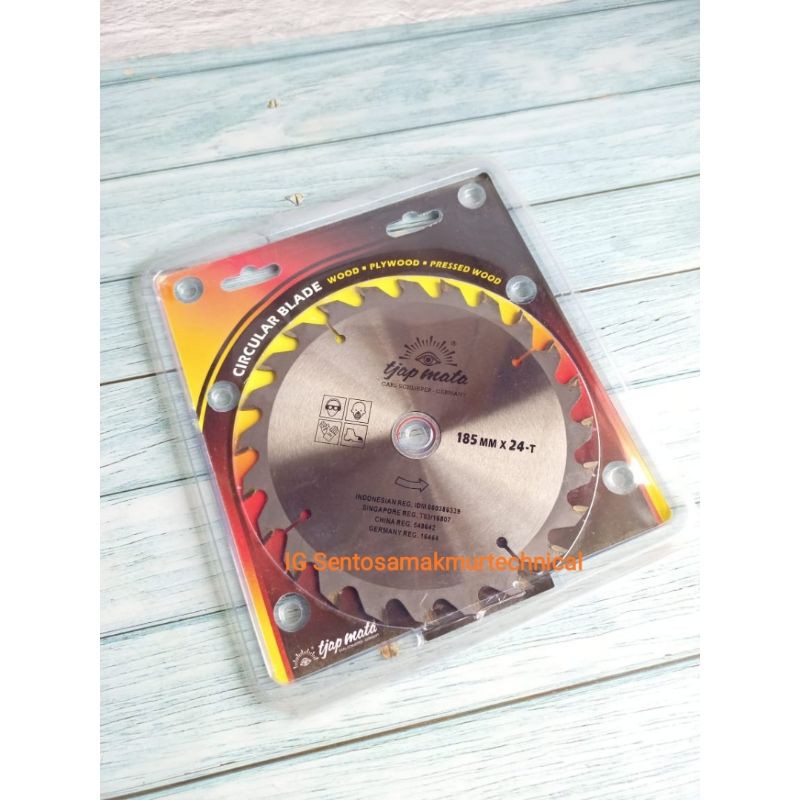 TJAP MATA 7 X 24 T Mata Circular Saw Gergaji Potong Kayu Tjapmata 7&quot; x 24T