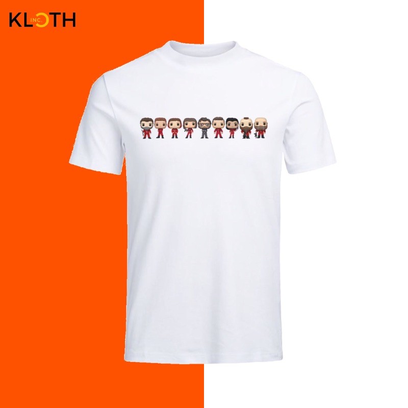 Kaos Money Heist All Characters / La Casa De Papel All Characters Cotton Combed 24s