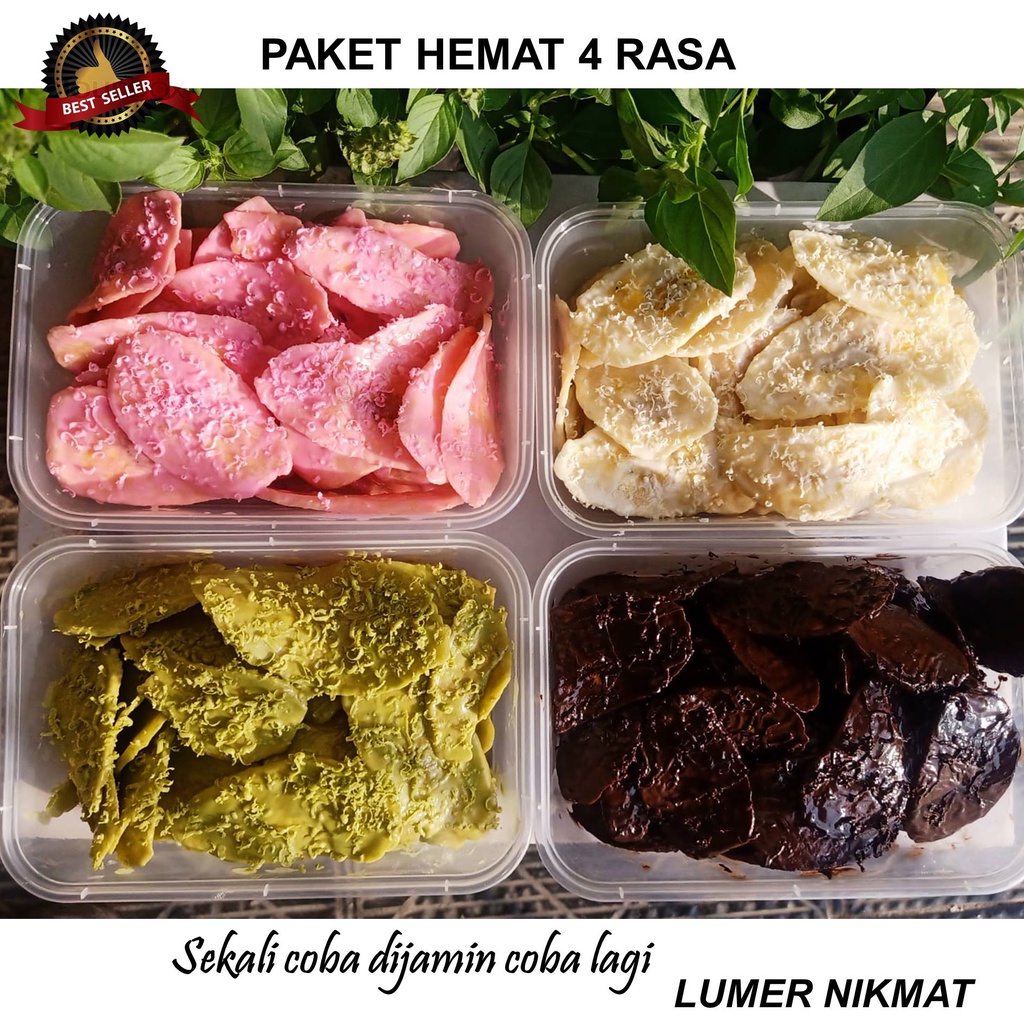 Jual Keripik Kripik Pisang Paket Hemat Snack Cemilan Makanan