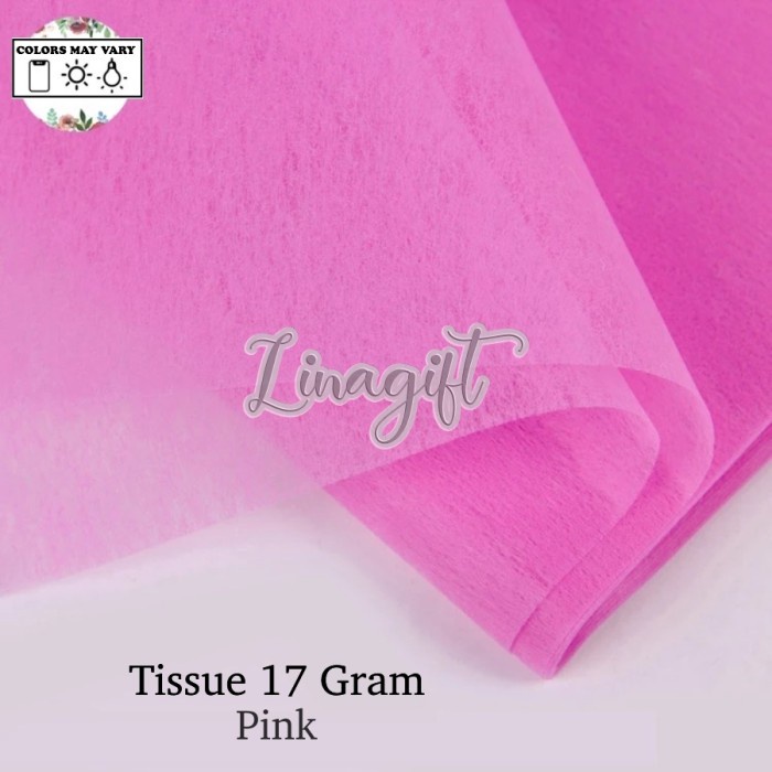 

Ginger- FLOWER WRAPPING TISSUE/ KERTAS TISU WARNA LENGKAP 50X50 20 LEMBAR/PAK - PINK