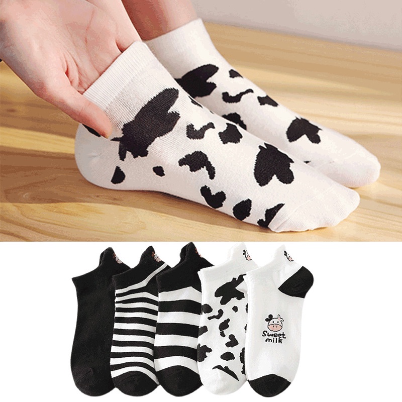 Kaos Kaki Ankle Cute Kaos Kaki Polos Bahan Katun Pria Wanita Unisex