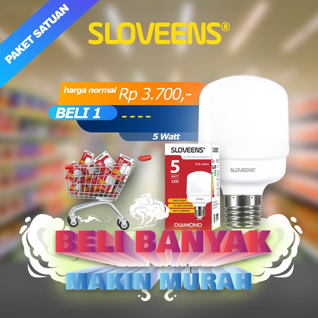 &quot;MULAI DARI 2000&quot; Lampu LED 40W JUMBO Capsule SNI SUPER MURAH 3W 5W 10W 20W 30W 40W Bulb Jumbo Tabung 40W Kapsul Super Terang Putih MERK Sloveens Bohlam Terang murah berkualitas premium Lampu Rumah, Kamar, Warung FREE ONGKIR